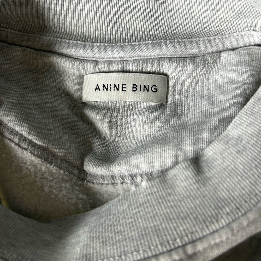 ANINE BING Tyler Sweatshirt in Gray size Large.NWOT - Picture 11 of 11